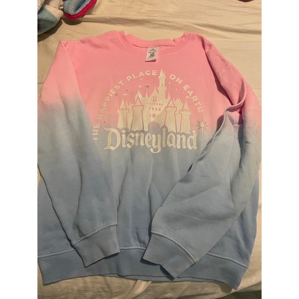 Pink and blue ombré Disneyland resort Crewneck sweater